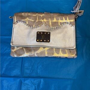 LV Metallic Gold and Silver Women's Crossbody
